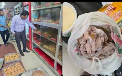 ত্রিশালে পঁচাবাসী খাবার বিক্রি ও সংরক্ষণে জরিমানা