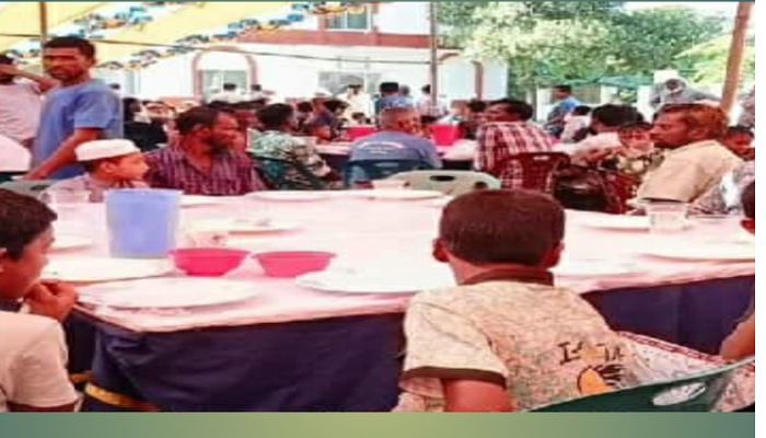 ত্রিশালে নুরুউদ্দিন খান ওয়েলফেয়ার ট্রাস্টের উদ্যোগে ছয় সহস্রাধিক মানুষের ১বেলা  আহার