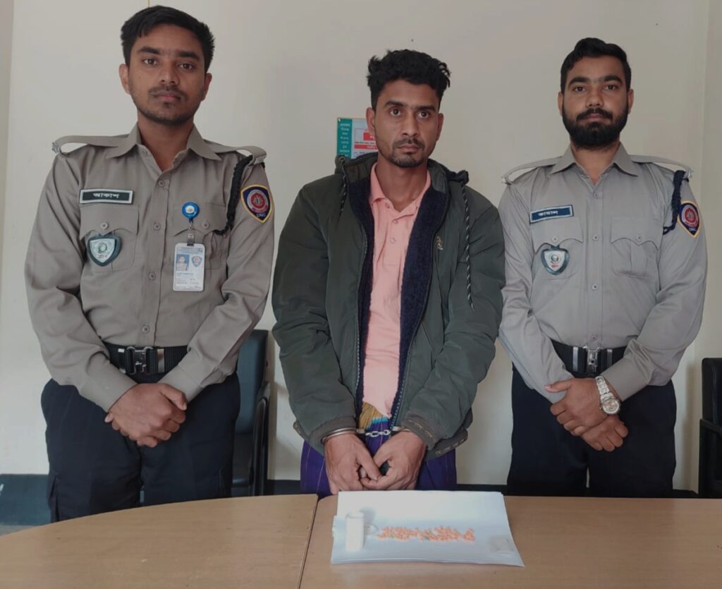 নেত্রকোনায় মাদকদ্রব্য নিয়ন্ত্রণ অধিদপ্তরের অভিযানঃ ৯০ পিস ইয়াবাসহ এক মাদক ব্যবসায়ী আটক