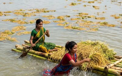 নেত্রকোনায় ১১ হাজার হেক্টর জমির ফসল পানিতে নিমজ্জিতঃ কৃষকের হাহাকার