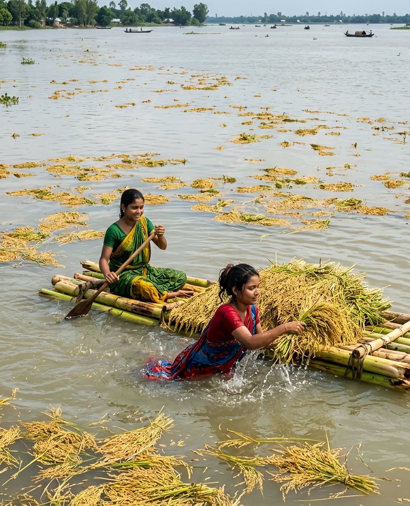 নেত্রকোনায় ১১ হাজার হেক্টর জমির ফসল পানিতে নিমজ্জিতঃ কৃষকের হাহাকার