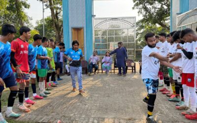 পূর্বধলা ফুটবল প্রিমিয়ার লীগের উদ্বোধন করলেন এমপি মানসুরা আলম