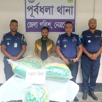 পূর্বধলায় পুলিশের অভিযানে ২১ বস্তা ভারতীয় জিরাসহ ১ যুবক গ্রেফতার