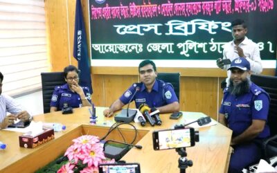 ঠাকুরগাঁওয়ে নিরাপত্তা প্রহরী হত্যাকান্ডে গ্রেফতার-১ জেলা পুলিশের  প্রেস ব্রিফিং