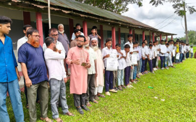পূর্বধলায় প্রধান শিক্ষকের উপর হামলার প্রতিবাদে মানববন্ধন- আটক ১